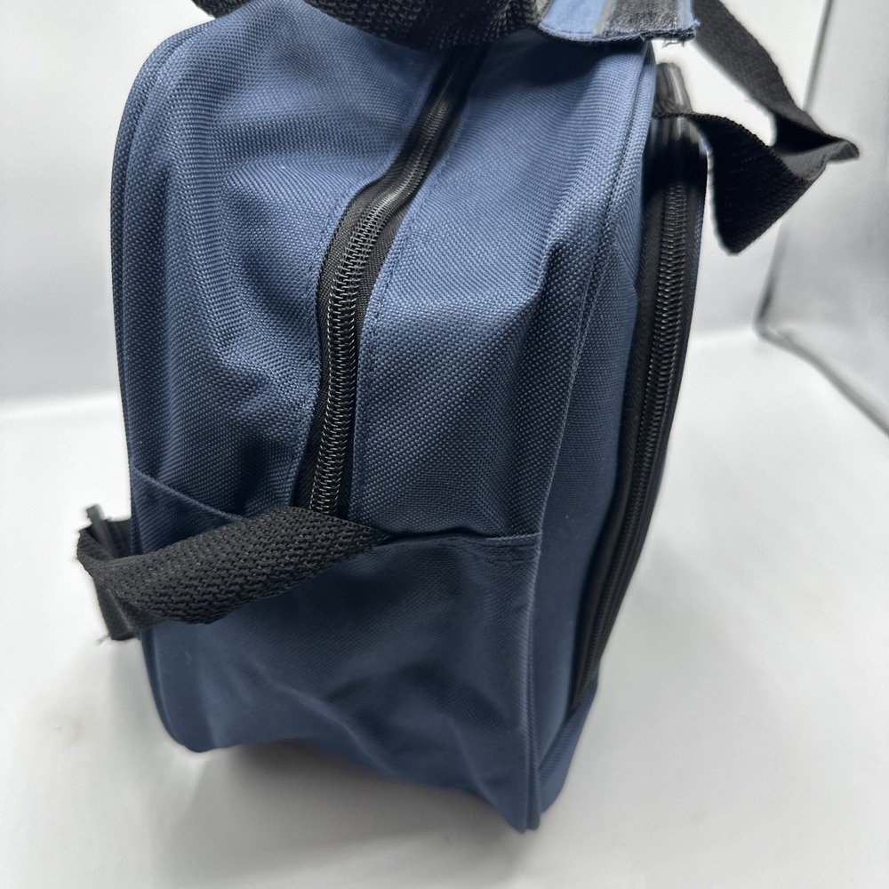 Geoffrey Beene Carry All Tote 14 " X 6" X 10" With Strap And Handles Blue. - Picture 5 of 11